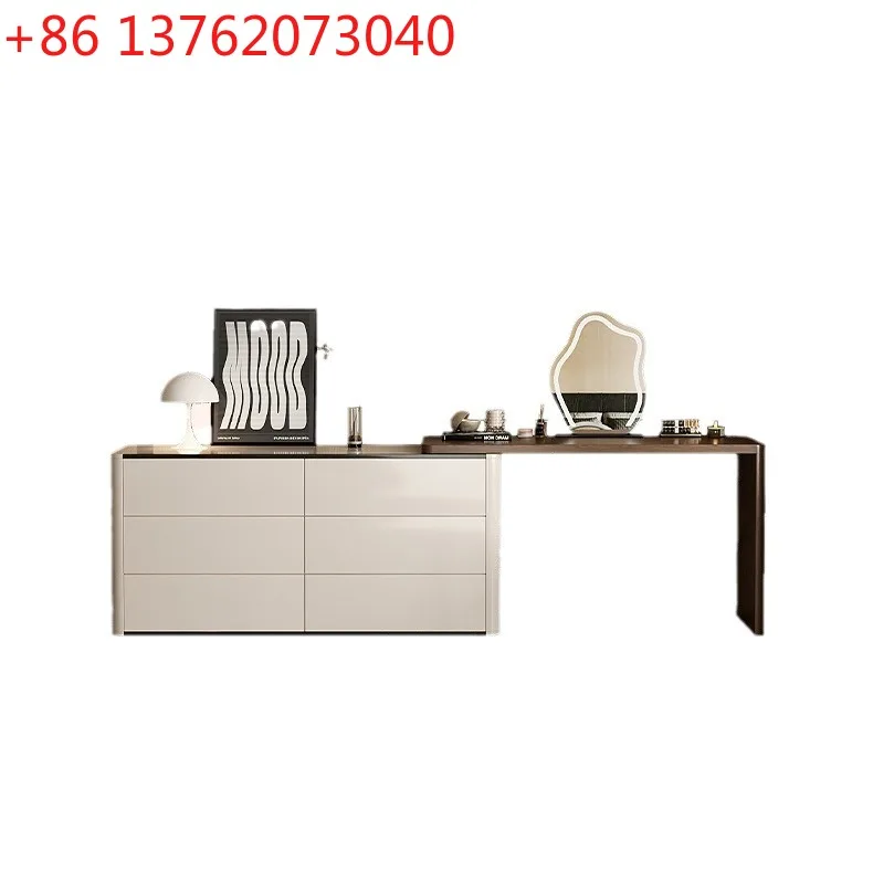 

Минималистичный комод, встроенная спальня, простой современный столик для макияжа, прикроватная тумбочка