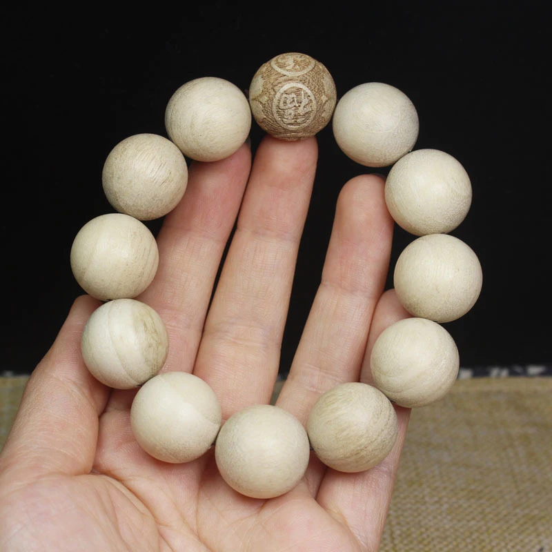 

Camphor wood barrel beads, Buddhist beads bracelet, abacus beads bracelet, cultural and artistic hand accessory, gift for men an