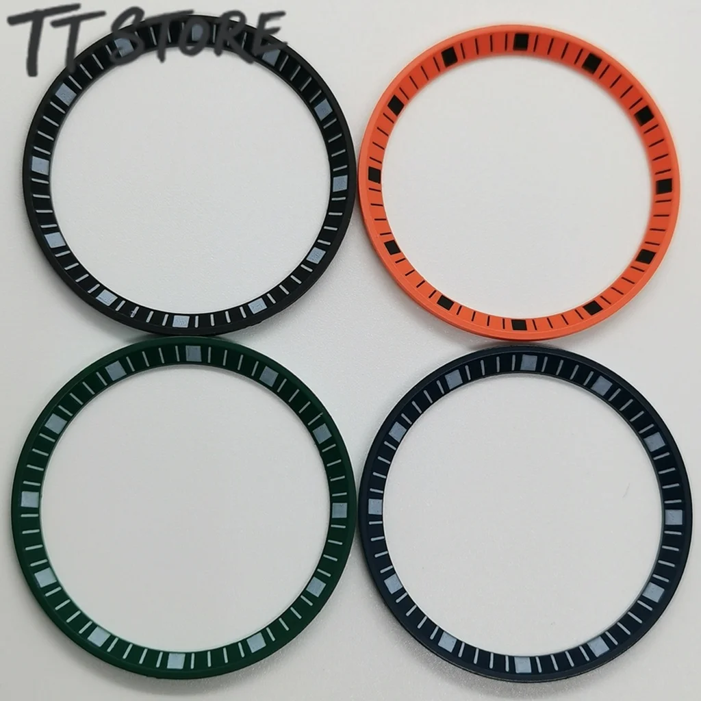 32mm Uhren-Innenring für SKX007 SKX009 SRPD Kunststoff-Zifferblattring für NH35 NH36 Uhrwerk Herrenuhr Gehäuse Ersatzteil