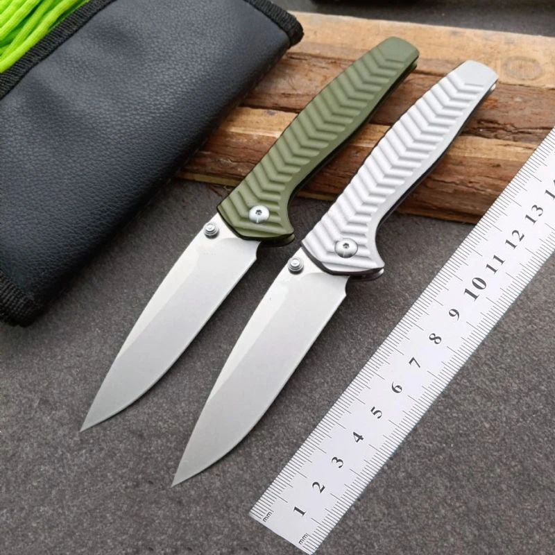 Butterfly BM781 Folding Knife Aluminum Alloy Handle Stone Wash D2 Blade Pocket Hunting Tactical EDC Tool Camping Knives Gift