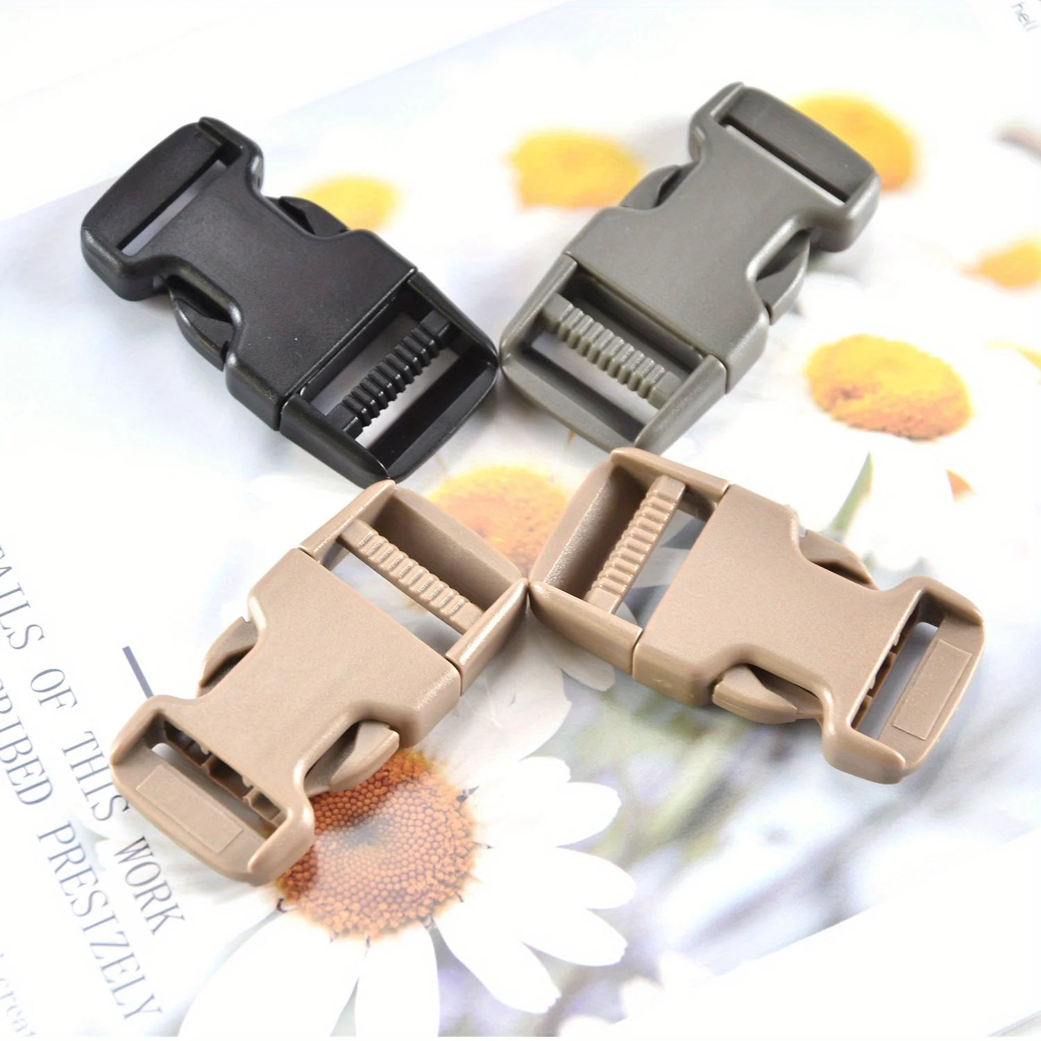 4pcs Buckle Quick Side Release Buckles Clips Snaps Heavy Duty Plastic Replacement for Nylon Webbing Straps Backpack