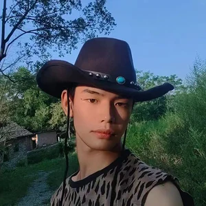 Westliche Cowboyhut -Männer schwarze Wolle, Gentleman Jazz Sombrero Hombre Cap, Papa Cowboyhut, neu, Größe 56 bis 58 cm 10 Hauptverkäufe Vaquejada Cap - №8