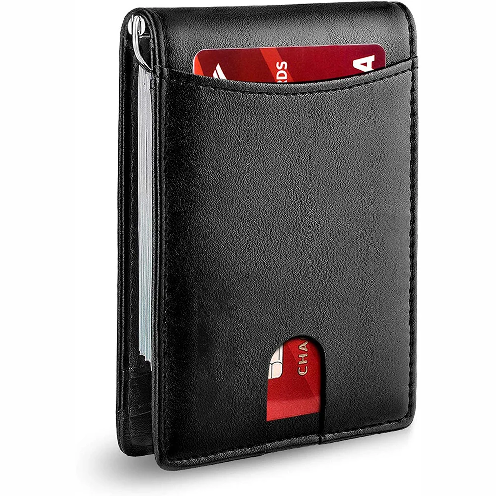 

Rfid Leather Luxury Men Wallets Money Bag Slim Thin Man Card Holder Wallet for Men Small Short Purse Male White Vallet Billfold