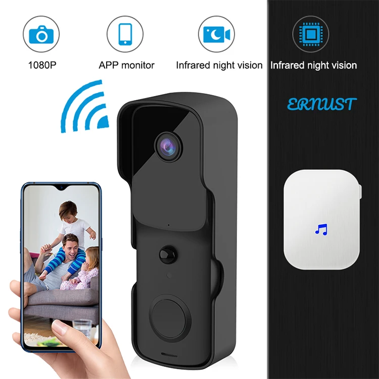 High Strength Doorbell Plastic Case Smart Home Security System Visual WIFI Door Bell Video Tuya App Wireless Ring Video Camera