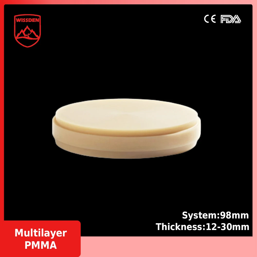 

Wissden Multilayer PMMA Blocks 98,12-30mm Dental Lab Materials Zirkonzahn System CAD/CAM