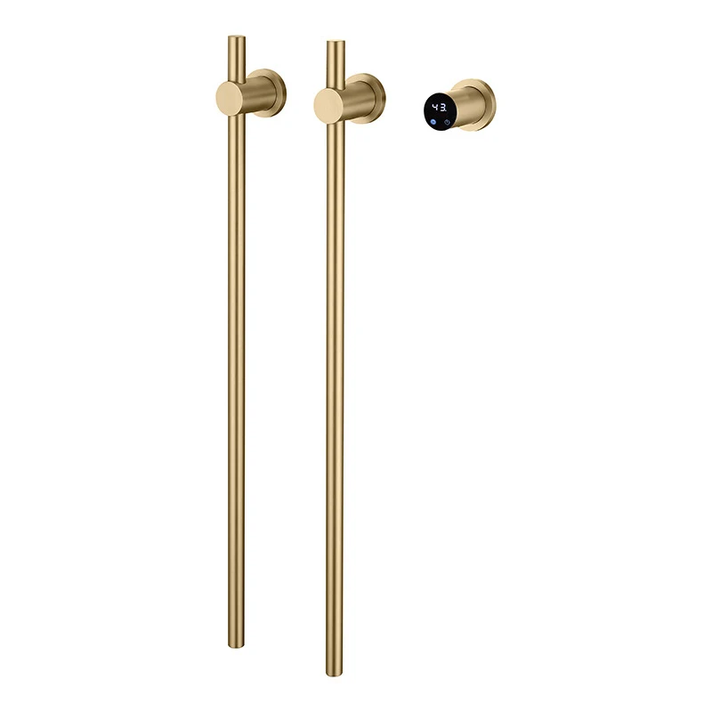 

Smart Smart Timing Towel Heater Wall Mounted Gold Hidden Vertical Electric Towel Rack Bathroom Heating Guide Rail Towel Heater