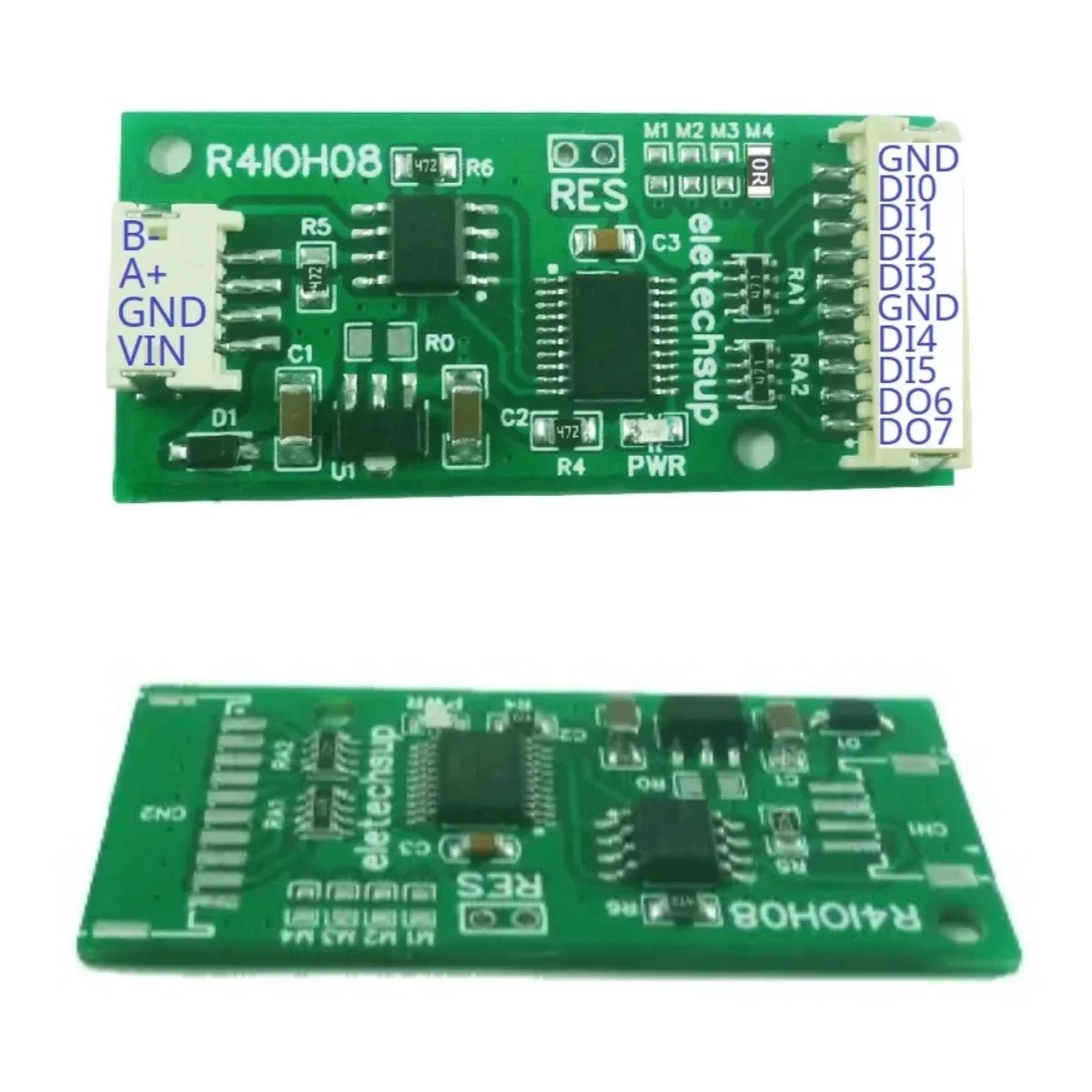 5V 12V 24V mini 8CH RS485 modulo multifunzionale DI-DO uscita ingresso digitale NPN PNP Modbus RTU PLC scheda di espansione IO remota