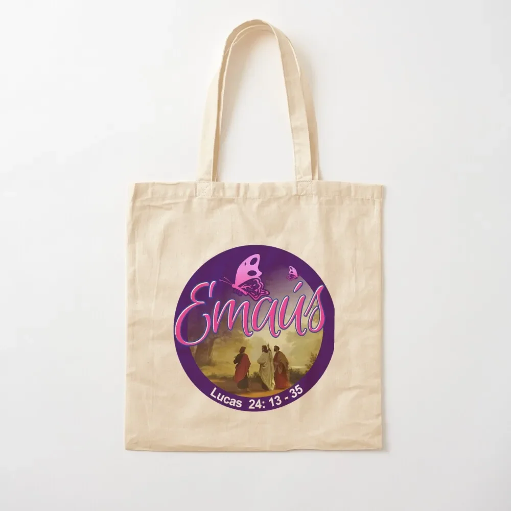 

Emmaus Jesus Christ Is Risen Tote Bag sacs de shopping canvas tote bags shopping bags foldable Tote Bag