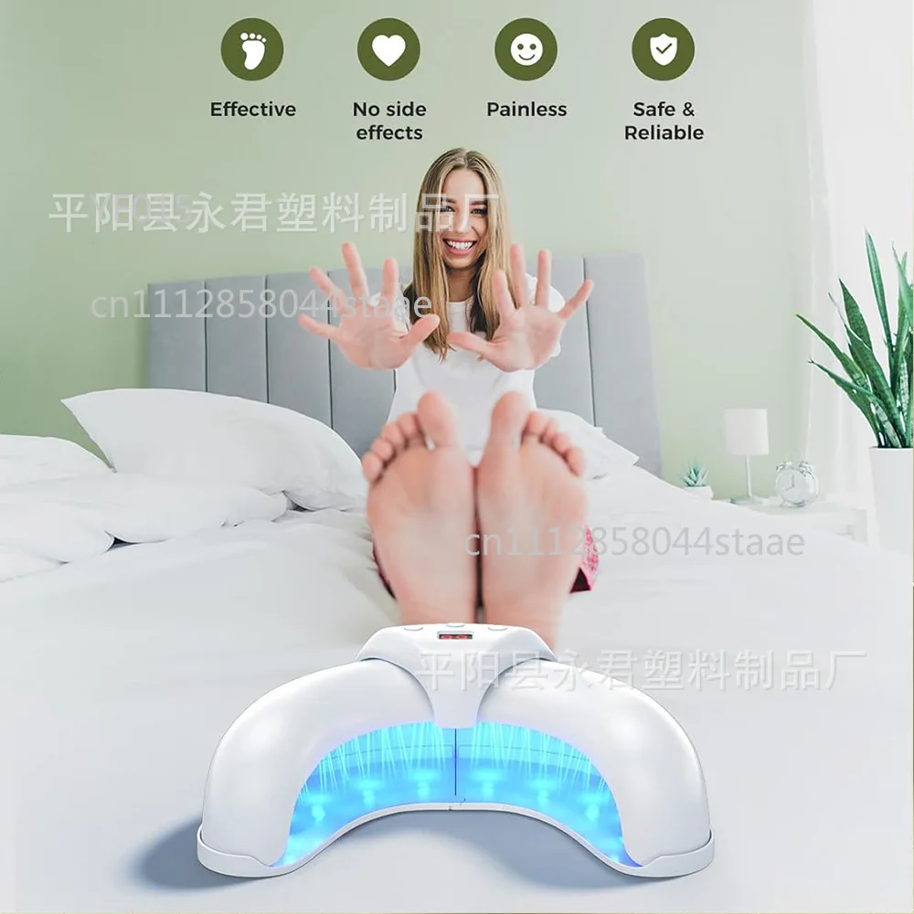 Crescent U-shaped Induction Nail Lamp Dual Light Source Anti Black Hand Telescopic Quick Drying Phototherapy Light