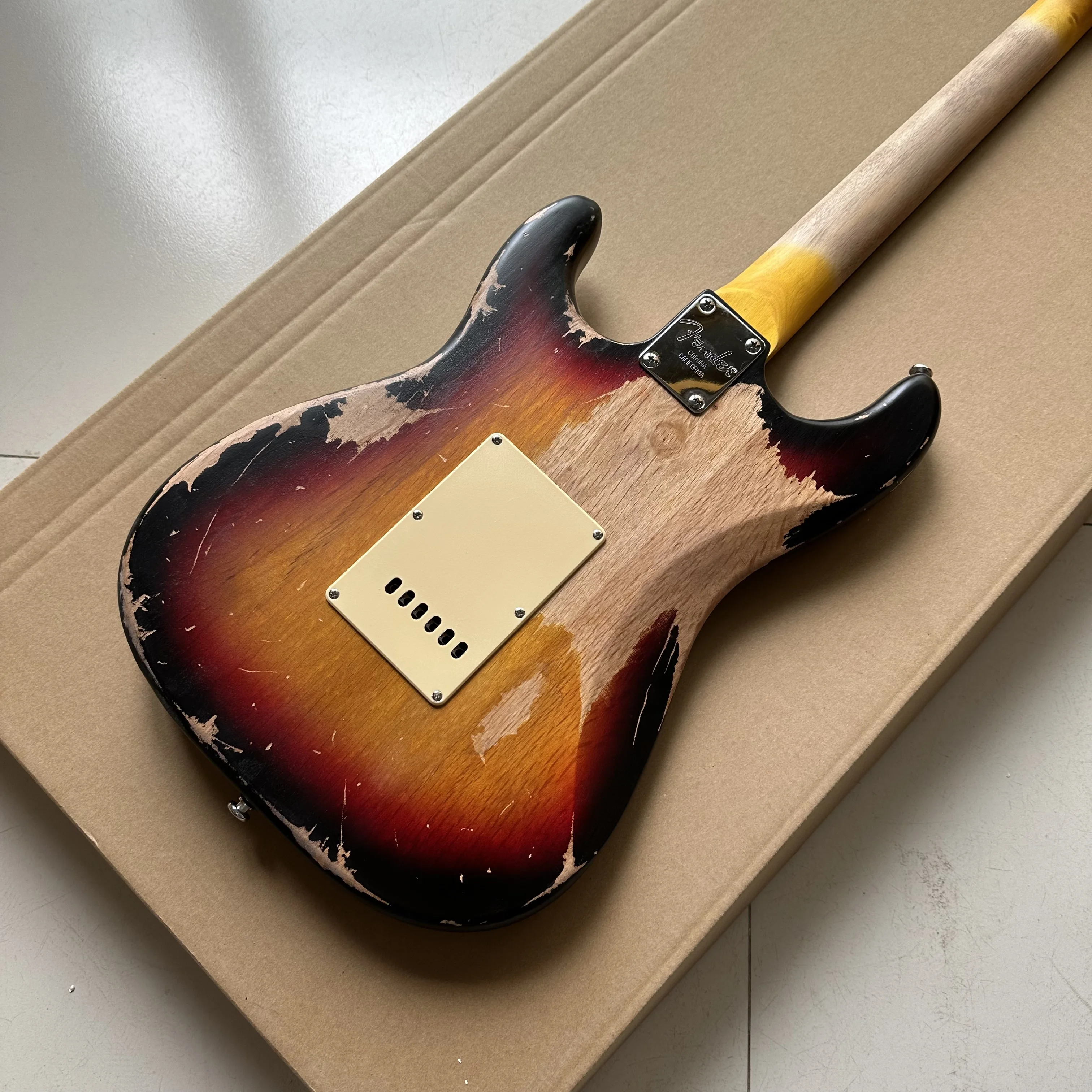 Heavy Relic Sunburst Color Relic Guitars High Quality Guitar Custom Instrument Musical