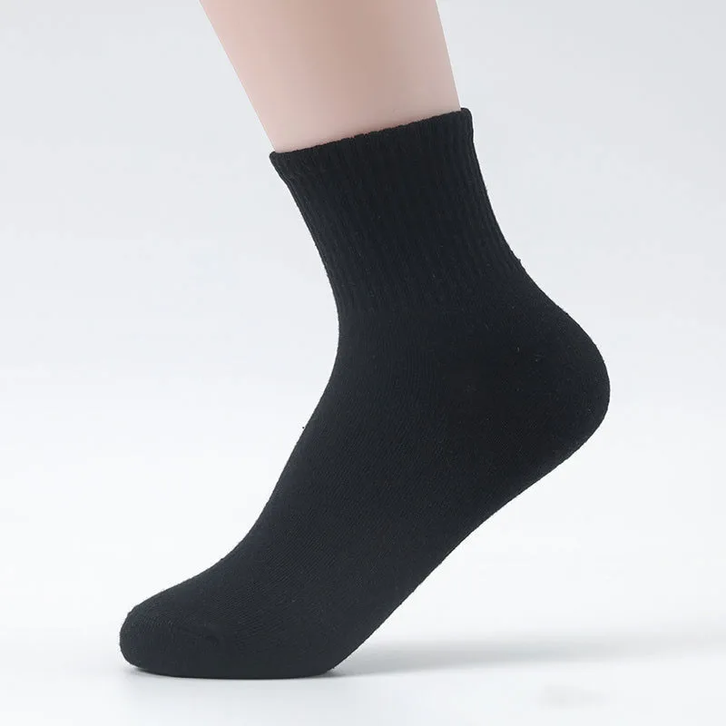 1 Pairs Men\'s Socks Black Breathable Cotton Socks Men Long Hosiery Sport Solid Men High Tube Sock Mens Gifts for Men Mens Socks