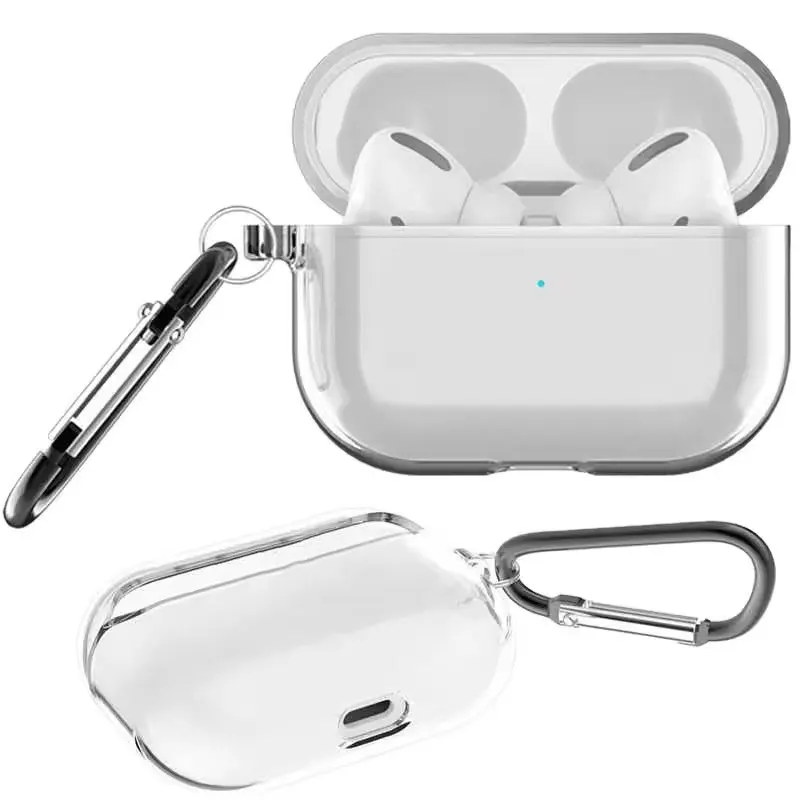 Kompatible Kopfhörerhülle für Apple Airpods Pro 2, mit Schlüsselanhänger, TPU, Bluetooth, saubere Softcover für Airpods 1 2 3, Schutzhülle