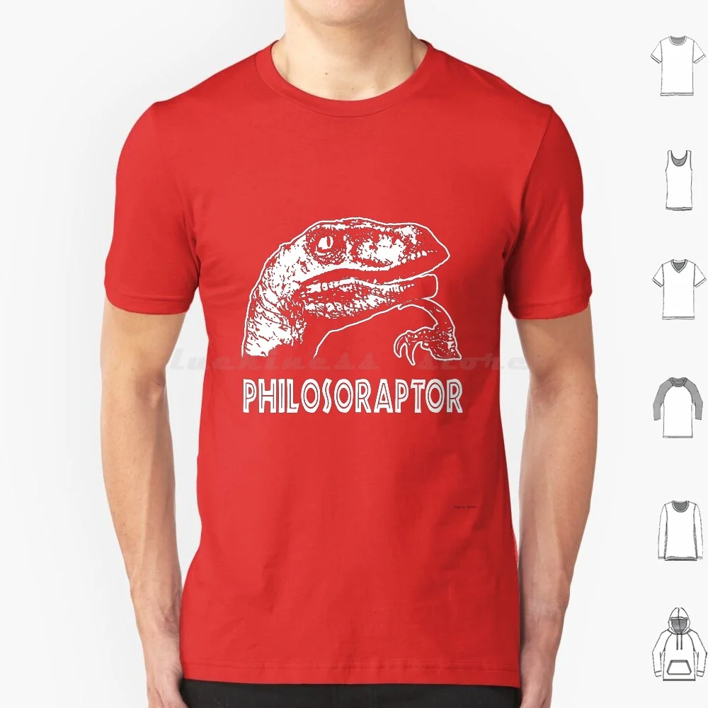 Philosoraptor T-Shirt T Shirt Big Size 100% Cotton Philosoraptor Philosoraptor Raptor Velociraptor Velociraptor Raptor Funny