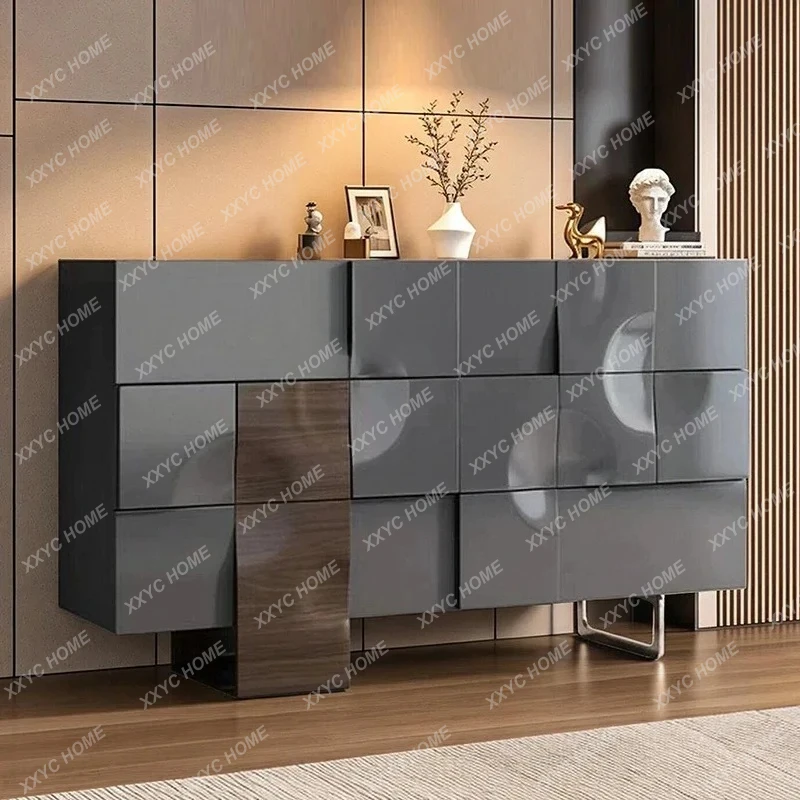 

F Italian light luxury porch cabinet simple modern storage locker living room corridor decorative cabinet