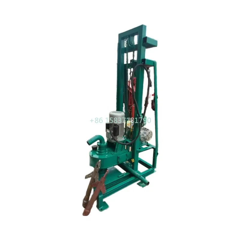 3KW آلة الحفر المحمولة 220 فولت الشركة المصنعة الكهربائية جهاز الحفر مزرعة تحت الأرض 100 متر جهاز حفر آبار المياه السعر