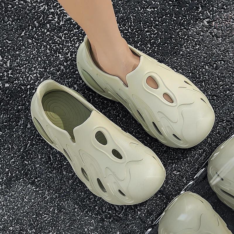 

Мужская садовая обувь, нескользящие походные мужские и женские уличные сандалии, мужские уличные сандалии, спортивные тапочки, пляжные шлепанцы, дышащие сабо