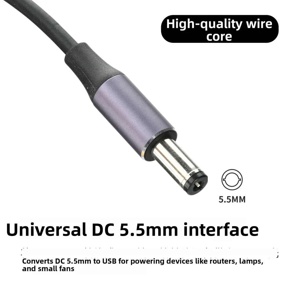 Adjustable Voltage Trigger Cable 5V-28V With Memory Display For Type C To DC 5.5mm Delivery For Router LED Light