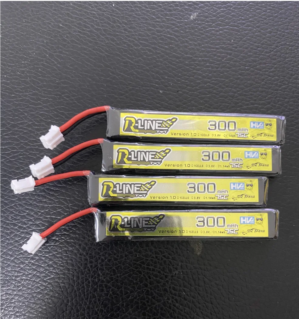 4 PCS 1S 300mAh 3.8V Max 120C HV Lipo Battery PH2.0 for US65 UK65 Inductrix Beta65S URUAV UR65 Mobula 6 7 Tiny Whoop Drone
