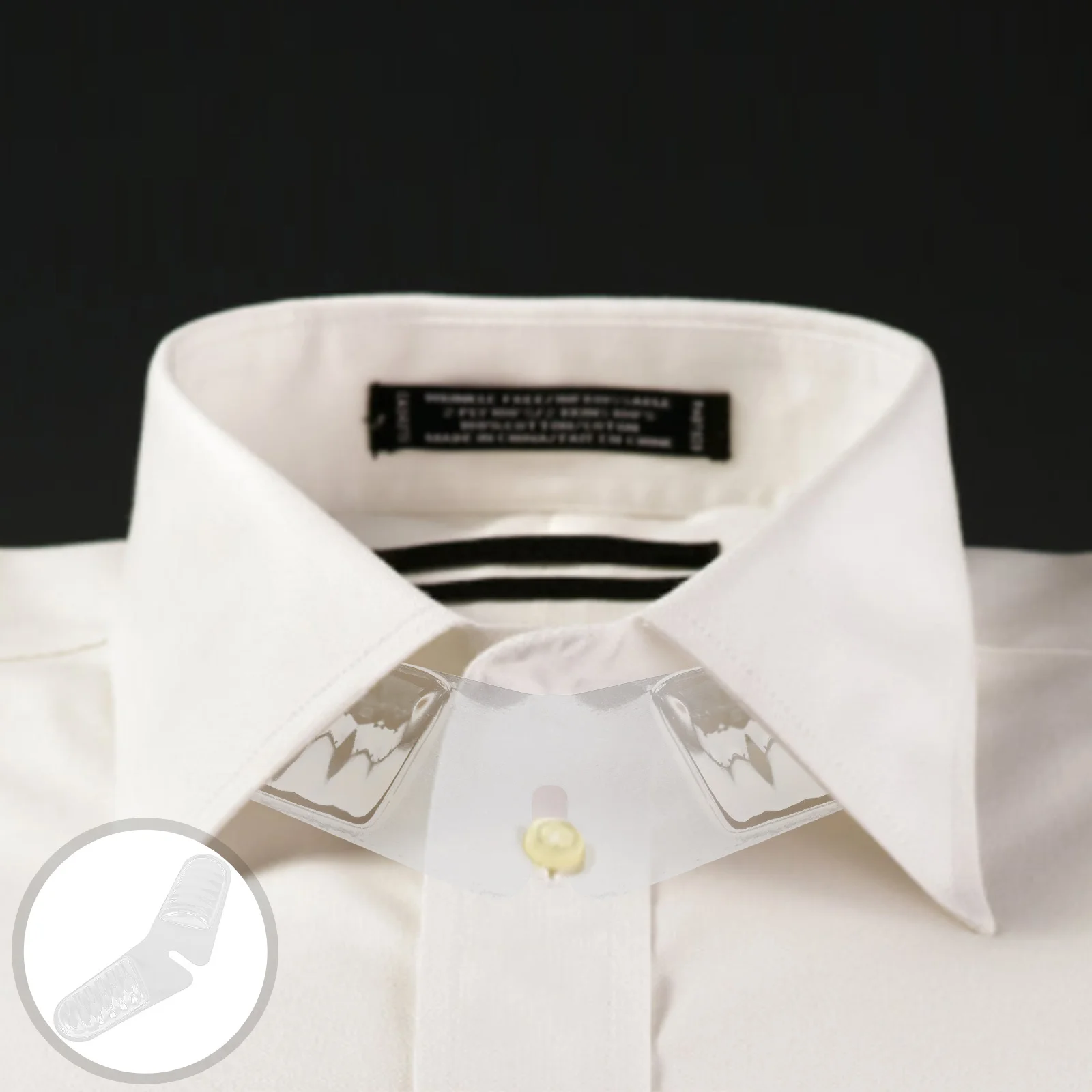 50 Uds. De inserciones para vestido, insertos para camisa, camisa de vestir, moldeador de cuello para hombre, soporte para Collar, relleno transparente