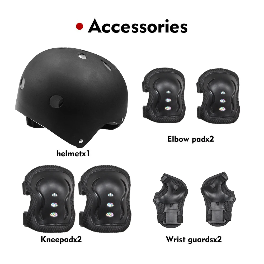 7 Teile/satz Kinder Fahrradhelm Skateboard Knieschützer, Mädchen Jungen 3-10yrs Handgelenkschützer für Sport Radfahren Fahrrad Rollschuhlaufen Roller – Detail 9