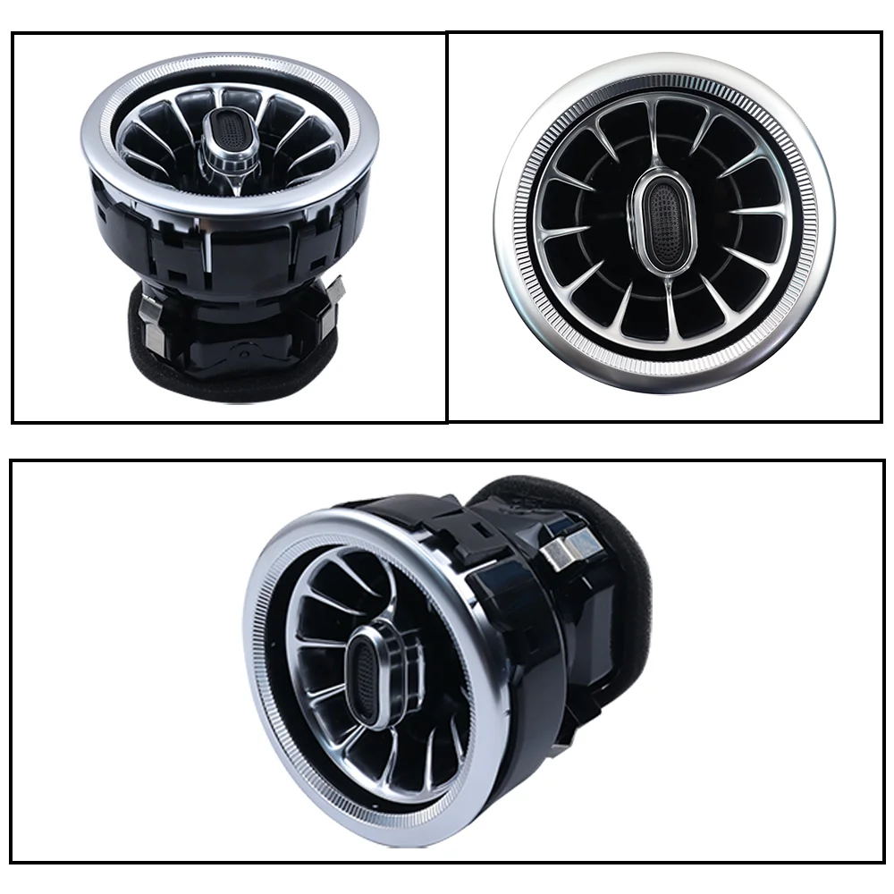 94mm Car Interior Front Dashboard Air Condition AC Vent Outlet Turbo Trim For Mercedes Benz Vito Air Conditioning Vent Iron Gray