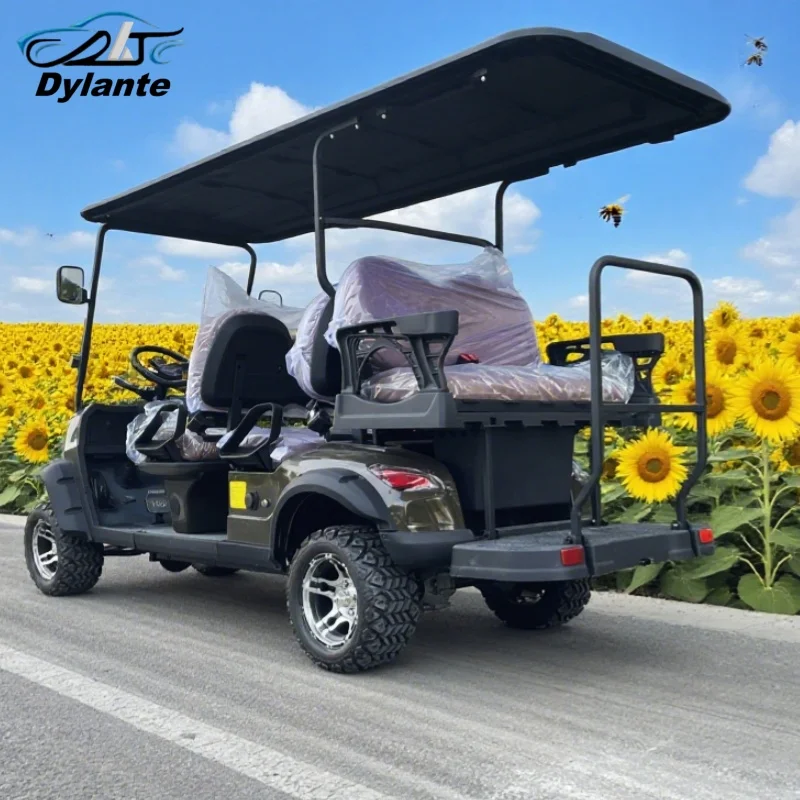 2025 New Golf Cart, 4/6 Seat Hunting Golf Scooter, EconoMical Hunting Golf Cart