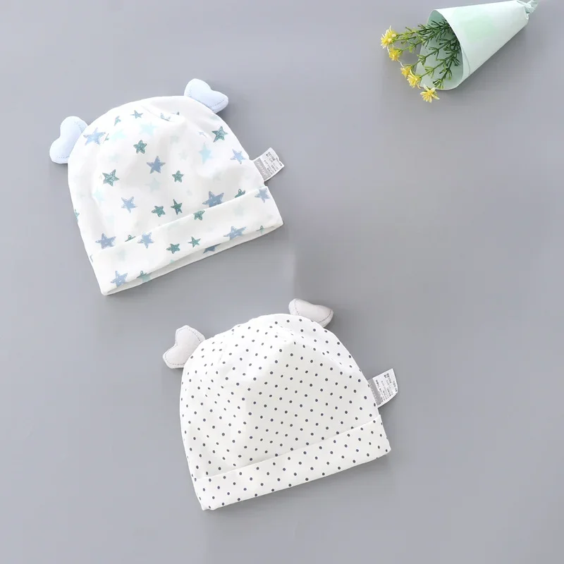 

Newborn Fetal Cap Double-layer Breathable Baby Postpartum Cap 0-3 Months Spring and Autumn Comfortable Baby Head Protection Cap