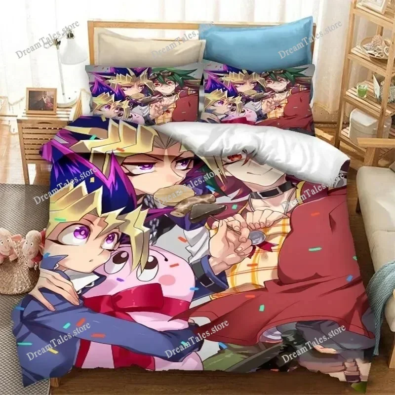 

3D Printed Anime Yu Gi Oh Duel Yugi Bedding Set Boys Girls Twin Queen Size Duvet Cover Pillowcase Bed Kids Adult Home Textile
