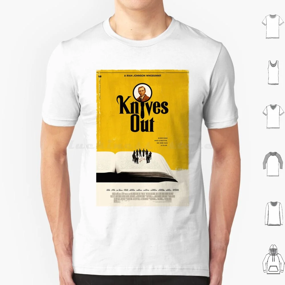 Knives Out-Film Movie T Shirt Cotton Men Women DIY Print Movie Film Knives Out Chris Daniel Craig Rian Johnson Jamie Lee Curtis