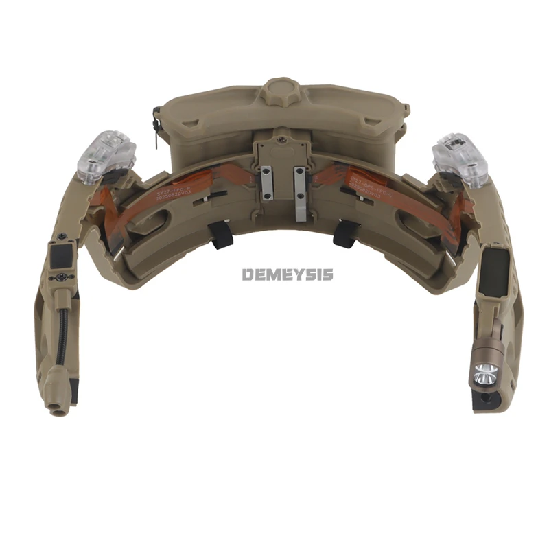 Rieles arco modular táctico para casco con batería y LED IR - Airsoft - imagen 5