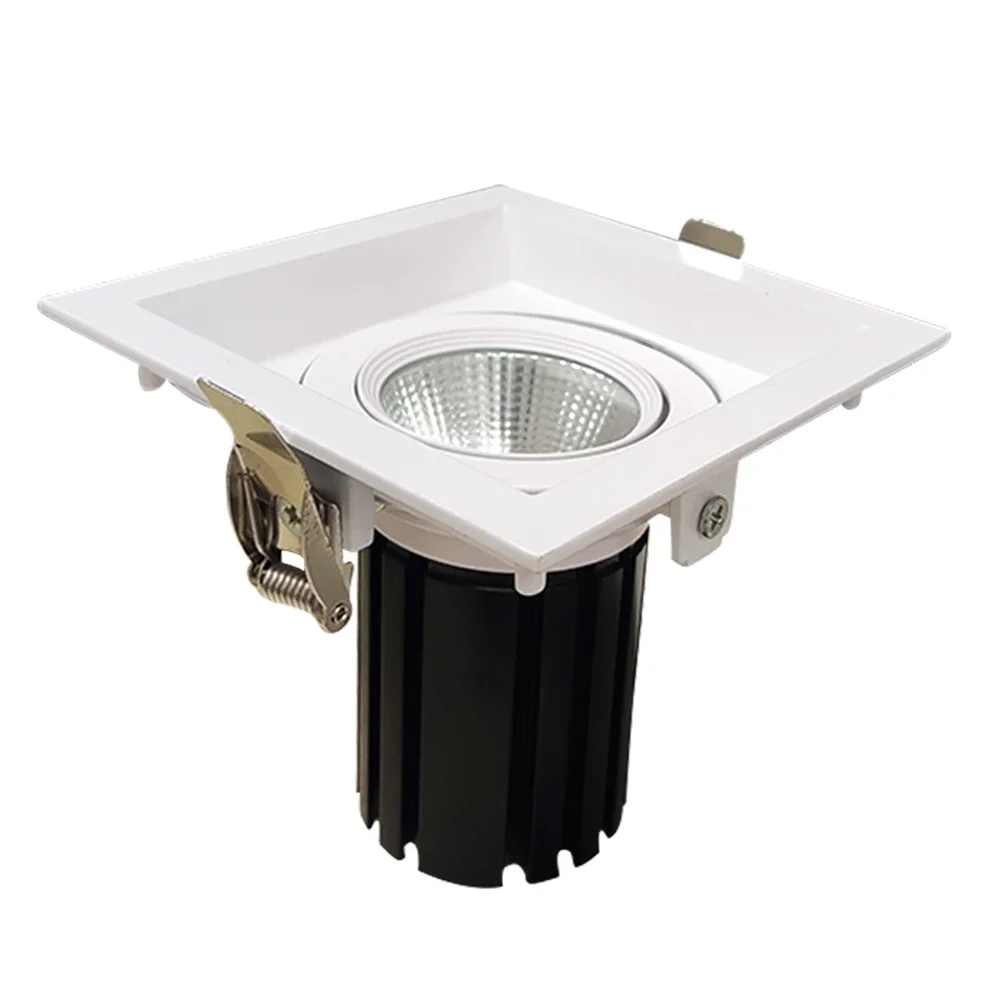 Full Spectrum Technology Sunlight 3CCT selected Via Wall Switch 4inch 9W 12W 15W Square Recessed Downlight with Junction Box