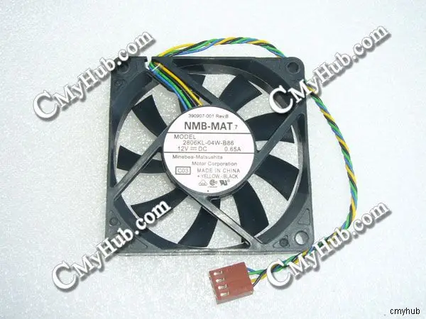 

For NMB-MAT 2806KL-04W-B86 C03 DC12V 0.65A 7015 7CM 70MM 70X70X15MM 4pin Cooling Fan 2806KL-04W-B86 C03