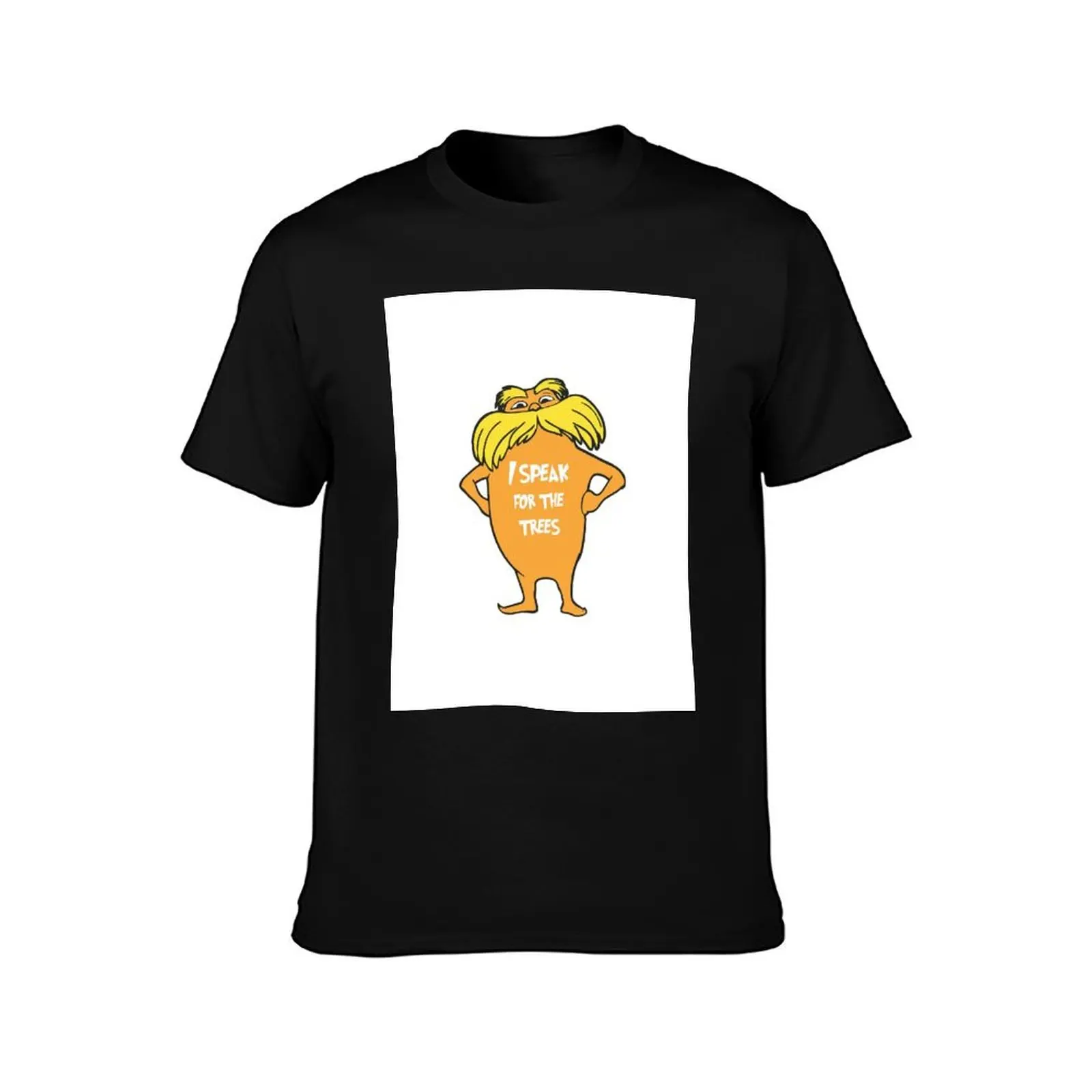 Lorax I speak for the trees so cute T-Shirt Summer Casual Cotton Tee Oversized Streetwear Tops Vintage Graphic Print