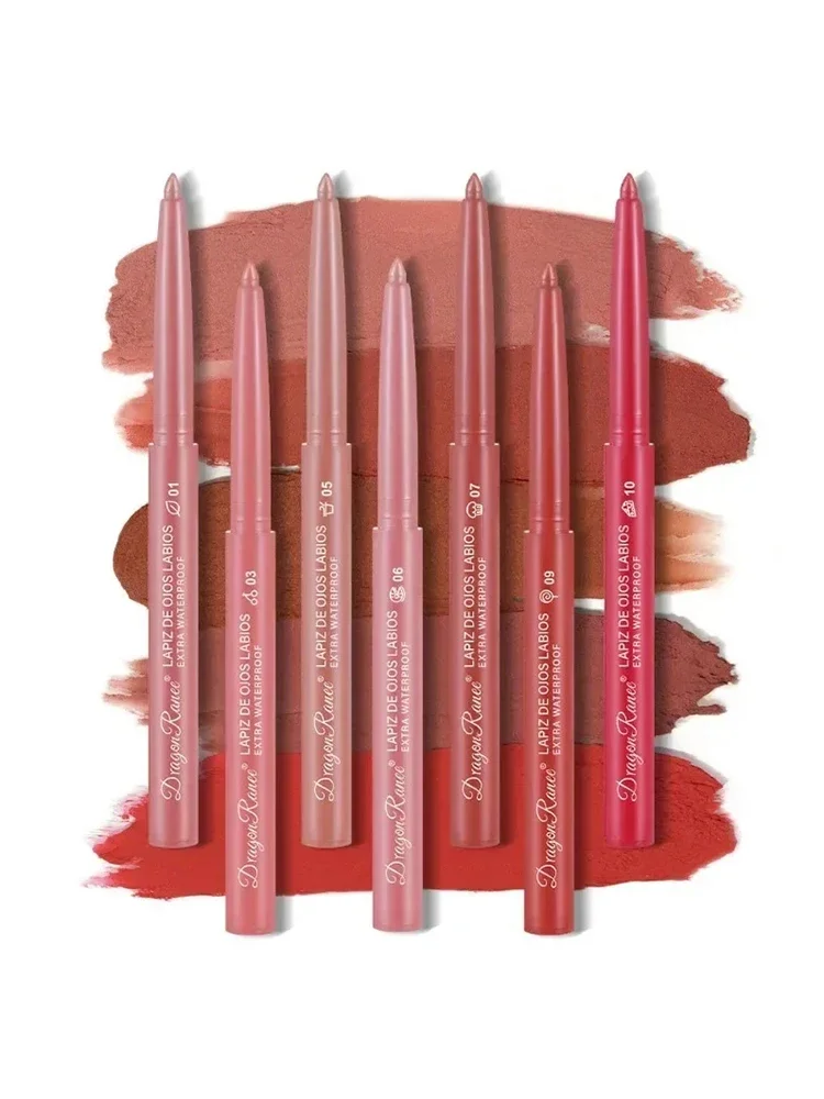 1/12 Pcs Waterproof Lip Liner Pencil Nude Color Matte Lipliner Moisturizing Long Lasting Lipstick Professional Makeup Lip Tint