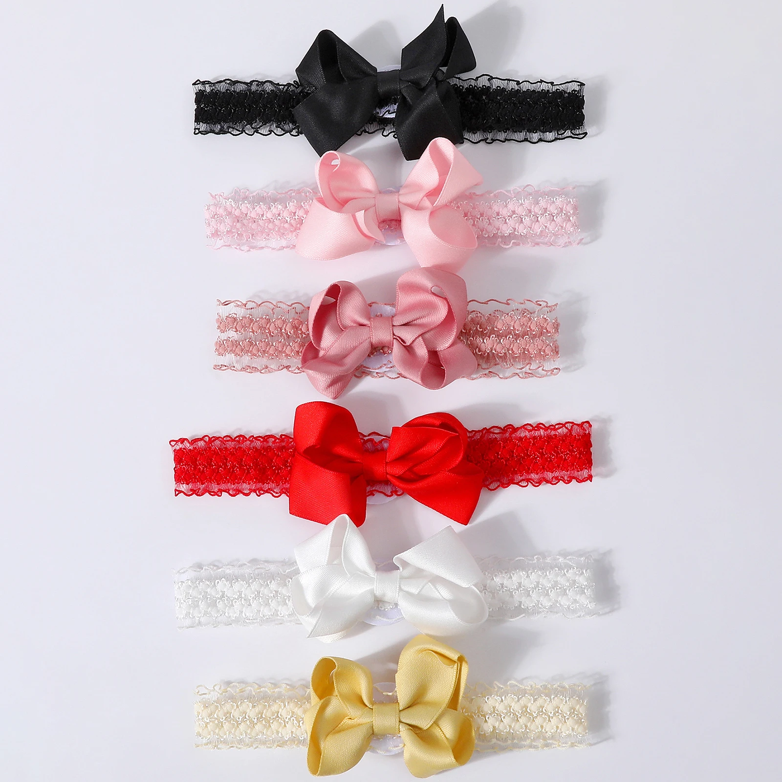 

Baby Girls Knee High Socks with Headband Set Knit Princess Socks for Party Wedding Photography