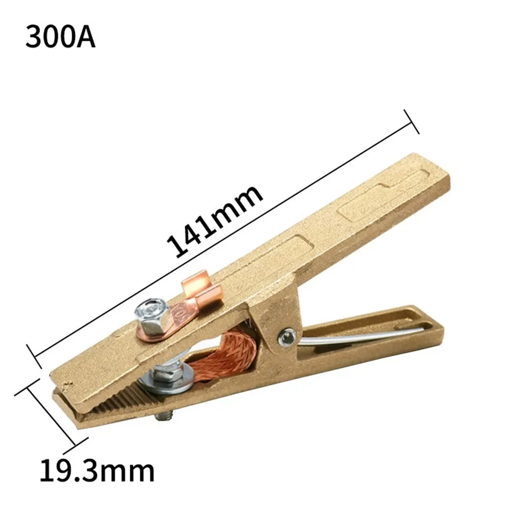 1pc Electric Welding Machine Ground Clip 260A 300A 500A Brass A-Shape Earth Clamp For Welding Machine