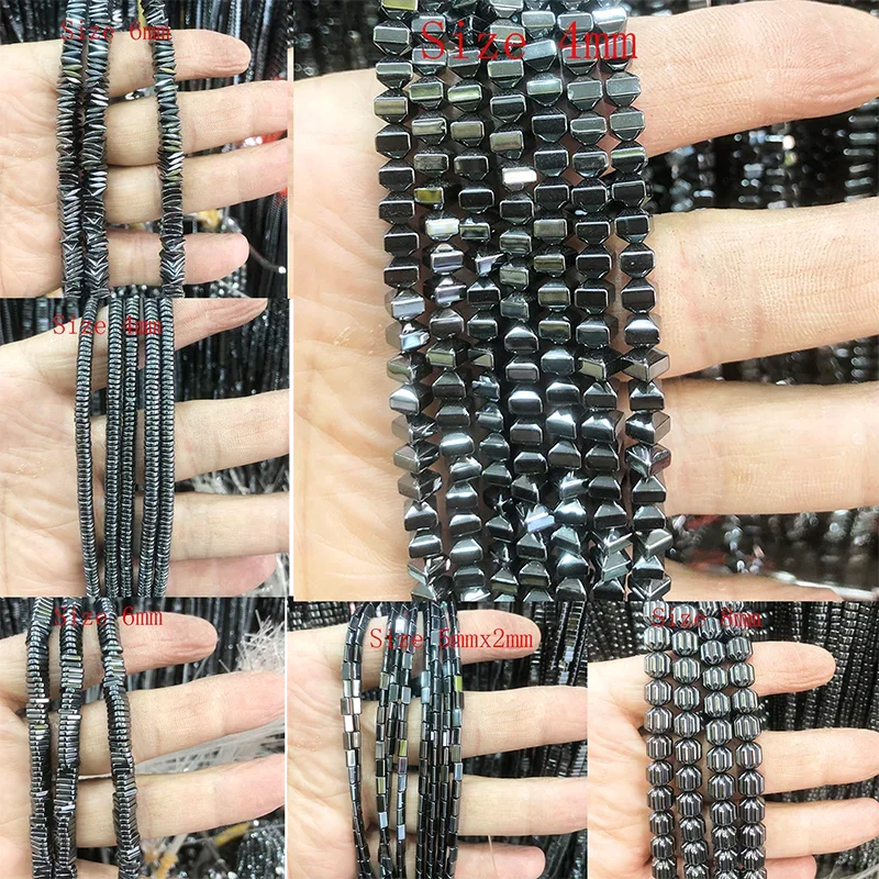 45 Styles Black Hematite Natural Stone Beads Round Loose Beads For Jewelry Making DIY Bracelet Necklace Accessories Beads 2-8mm