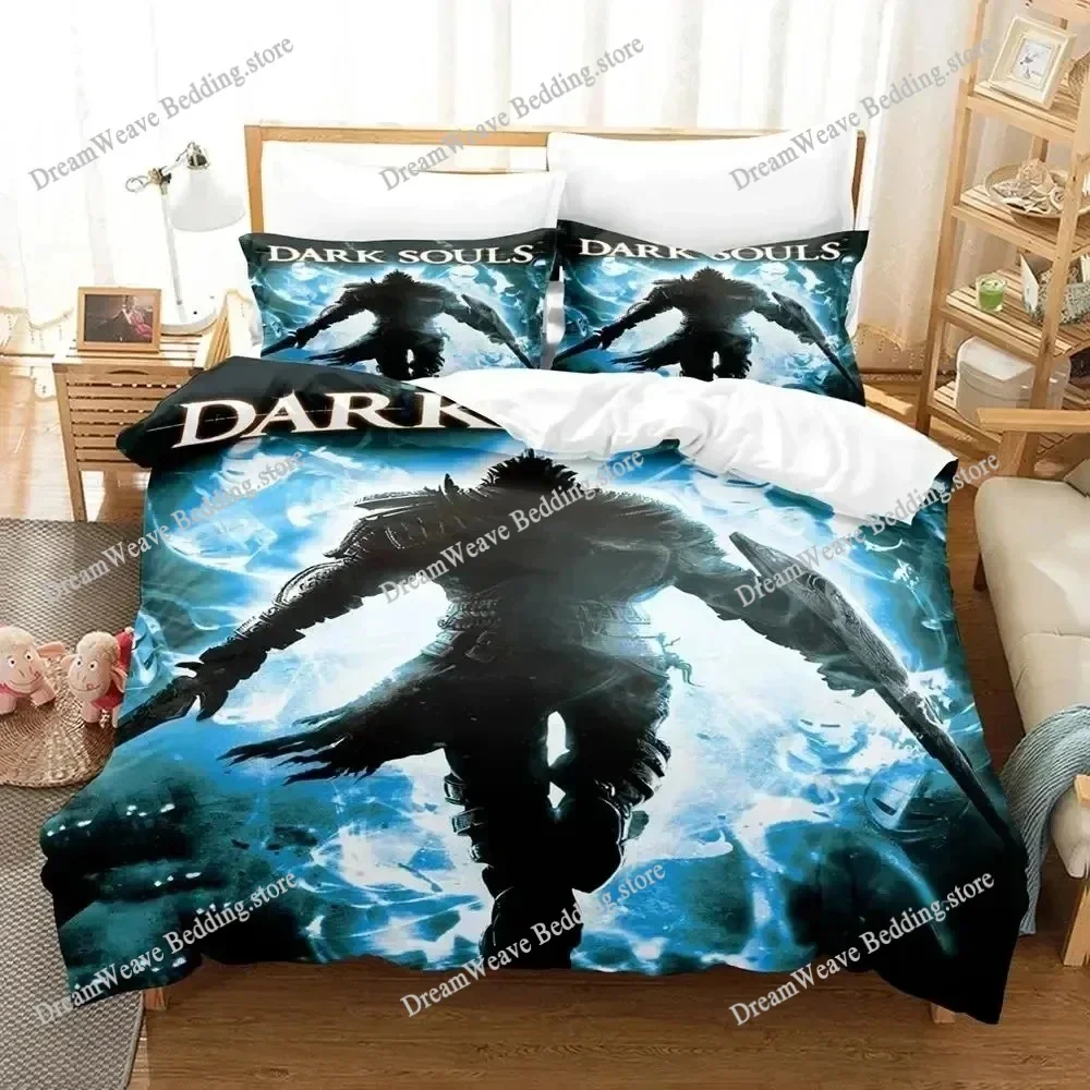 Game Dark Souls Bedding Set Duvet Cover Bed Set Quilt Cover Pillowcase Comforter king Queen Size Boys Adult Bedding Set