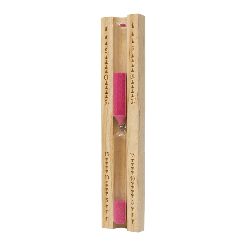 Sauna Hourglass 32x6x4cm Beech Wood Fast Measurement Timer For Home Sauna Room Heat Resistant Decorative Accessories