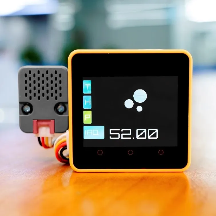 M5Stack ENV Pro unit BME688 suhu lingkungan, kelembaban, dan pengujian kualitas udara dalam ruangan tekanan udara