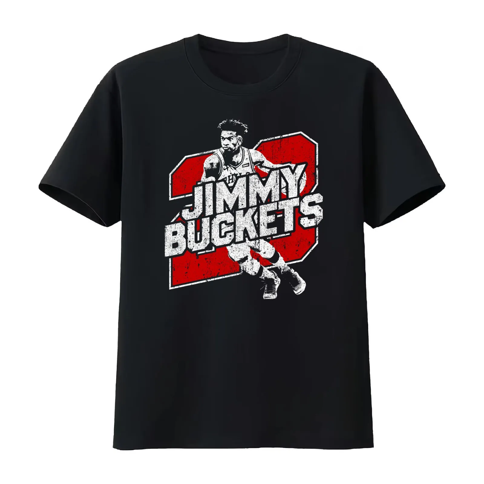 Jimmy Buckets T-Shirt Summer Casual Cotton Tee Oversized Streetwear Tops Vintage Graphic Print Loose Fit Short Sleeve