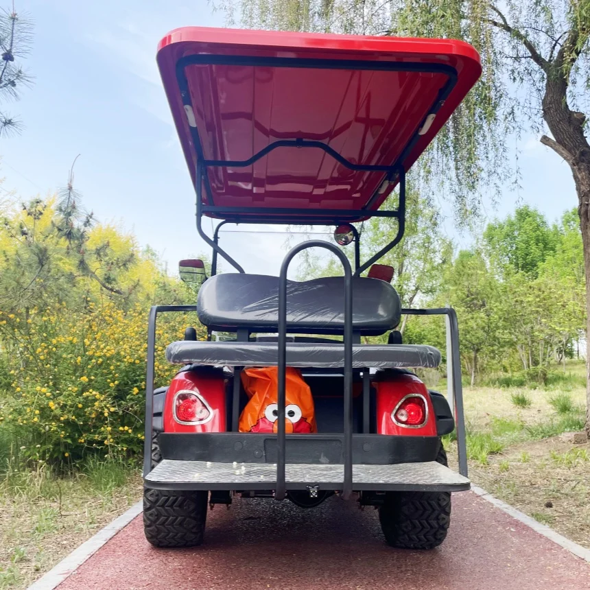 

2025 New Design 60V72V Lithium Battery Electric Golf Cart Made In China 4 Seater With Windshield Off-Road Tires Electric Cart