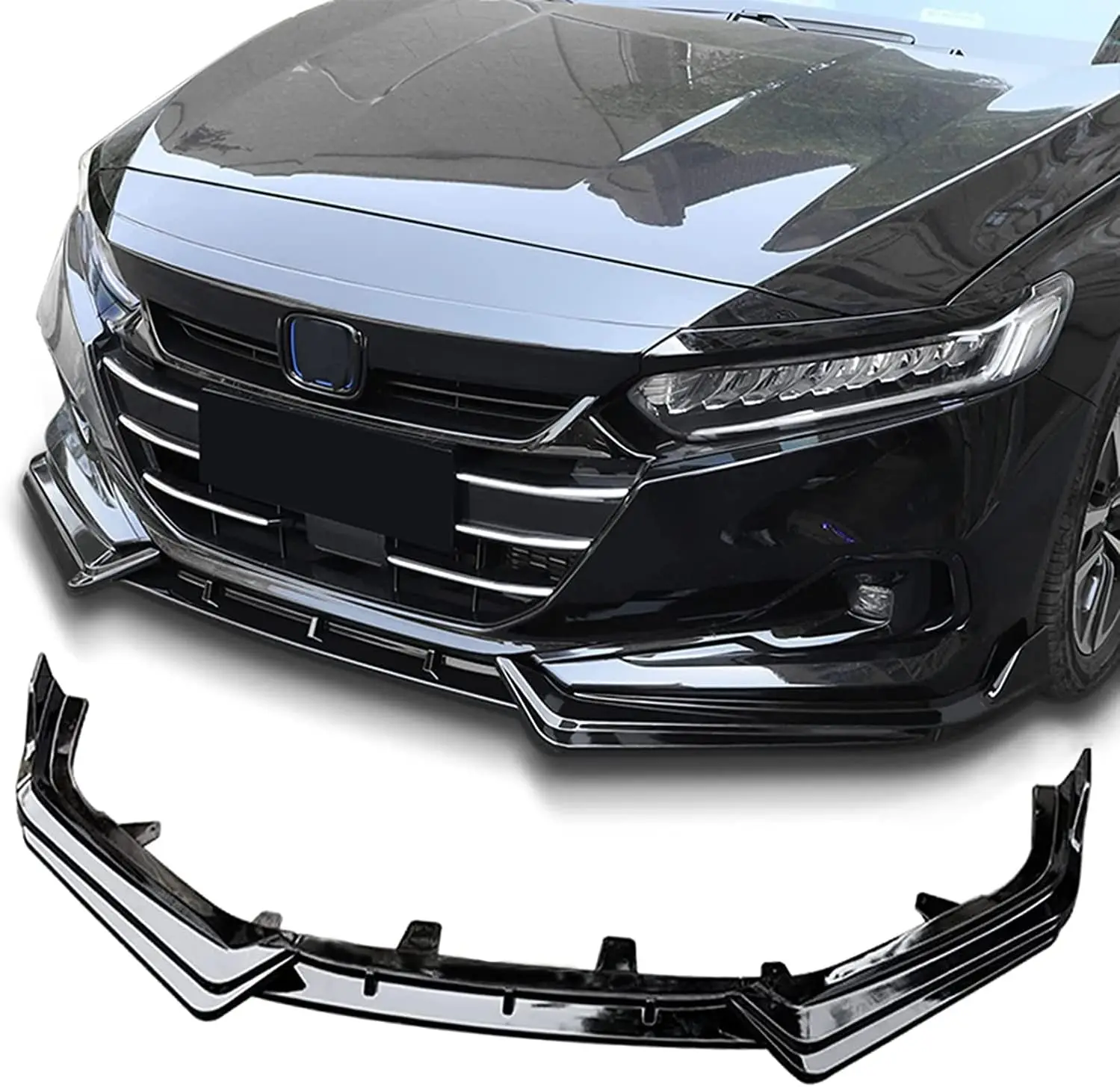 

Front Bumper Lip for Honda Accord 10.5th Sedan Models 2021-2022, Splitter Lower Spoiler Body Kit