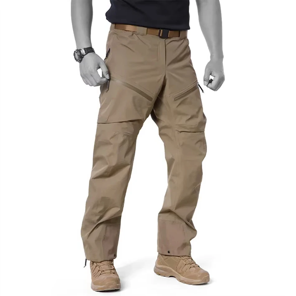 

New Man Outdoor Hard Shell Gen2 Hiking Mountaineering Pants Fully zippered Leg Waterproof Windproof Camouflage Tactical Pants