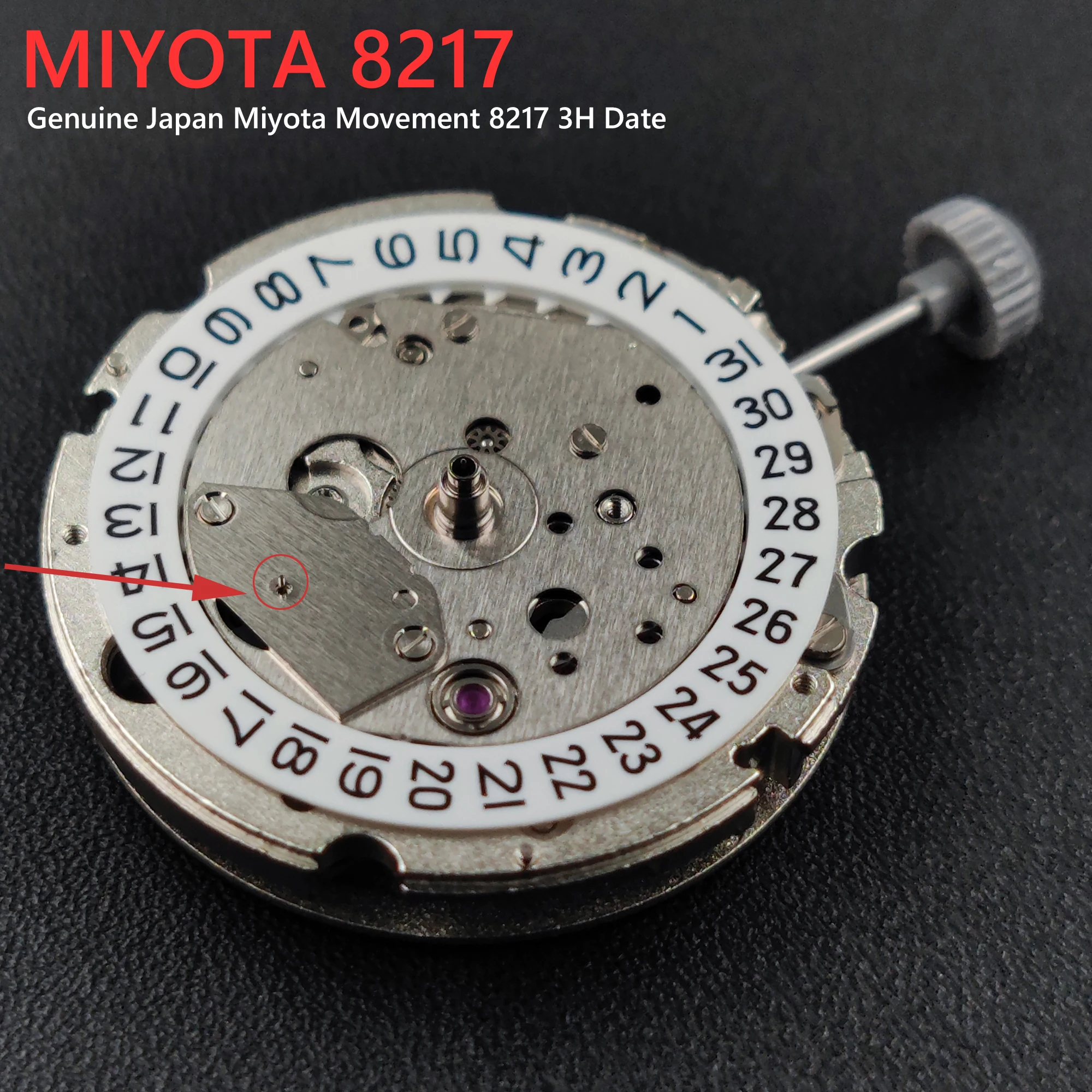 Japan Genuine MIYOTA 8217 Automatic Mechanical Movement 21 Jewels High Accuracy Multi-functional 4 Hands Mechanism 8217 Movt
