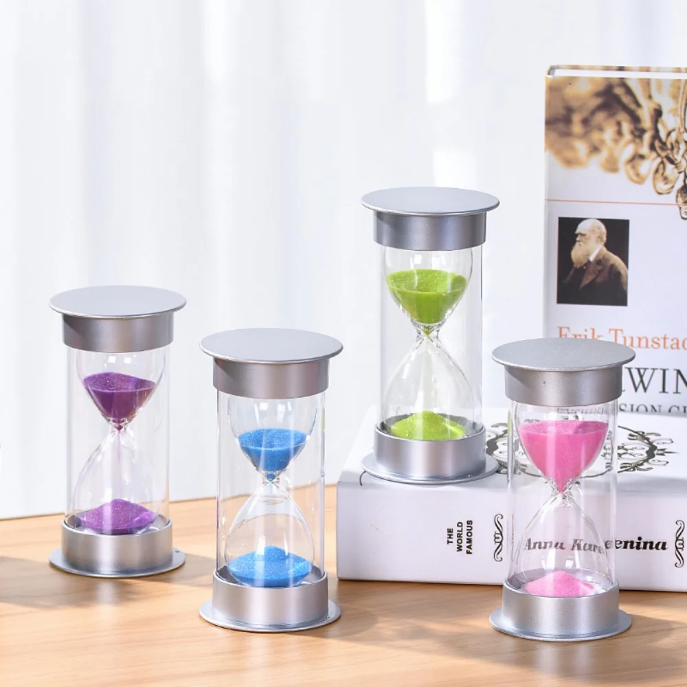 

Unbreakable Sand Timer Hourglass Color Sand Clock Time Management Desk Ornament Kitchen Timer 1/3/5/10/15/20/30/45/60 Minutes