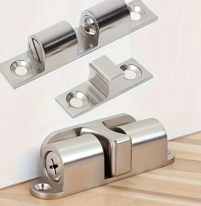 Brass Double Roller Spring Ball Catch Latch for Cabinet Closet Doors Adjustable Tension Furniture Door Catch Wholesale