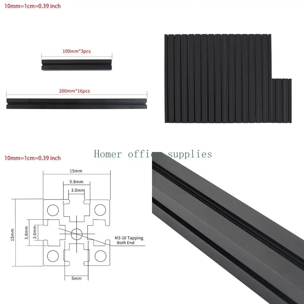 

K43B Новые линейные направляющие движения Voron V0 Profile High Pelle Extrions Высокопрочные алюминиевые