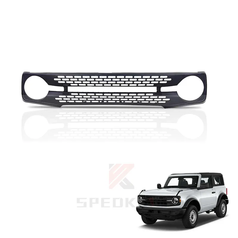 

Spedking 2021+ High quality Auto body kit ABS plastics new design Silver Front grille car grills for FORD Bronco