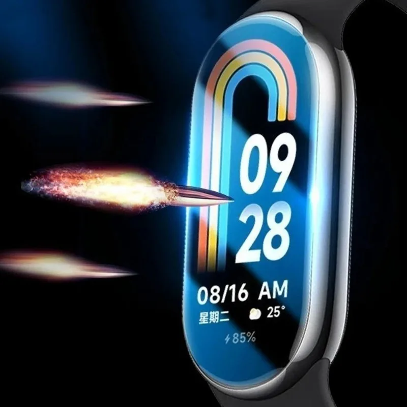 Xiaomi Mi Band 9,8,7,9,5ユニット用のスマート腕時計用ソフトヒドロゲルスクリーンプロテクター
